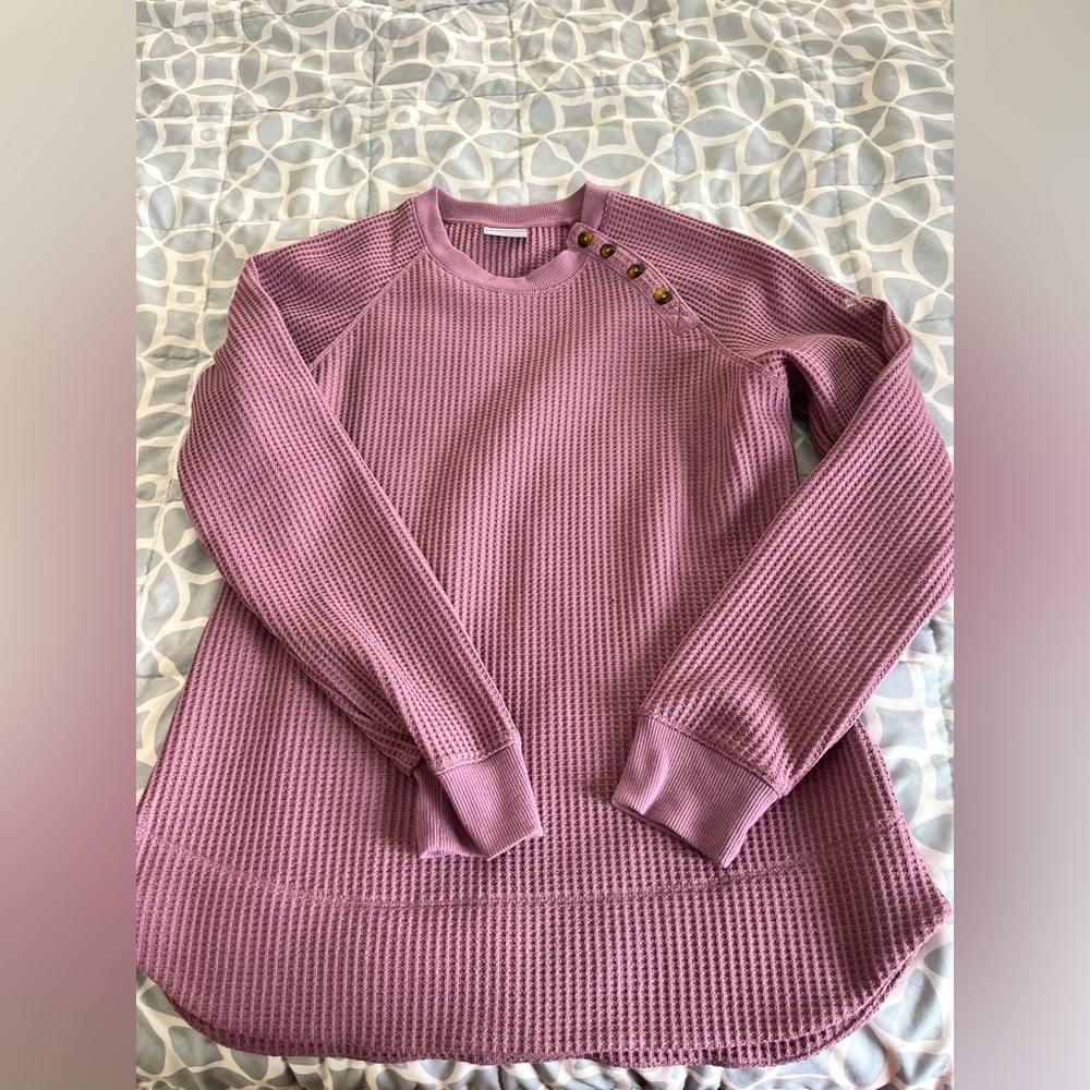 Columbia Waffle-Knit Sweater